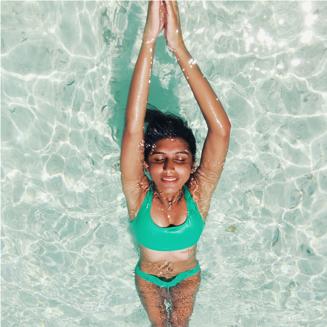 Teal Beach Vibes Photographic Animated Social Media Graphic